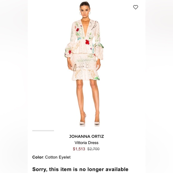 Johanna Ortiz Floral Cotton Eyelet Dress size 2 - Picture 1 of 8